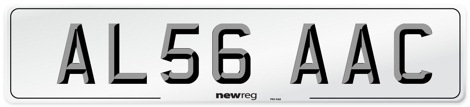 AL56 AAC Number Plate from New Reg